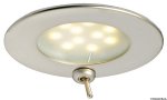 Osculati - Plafoniera Adria LED satinata con interruttore